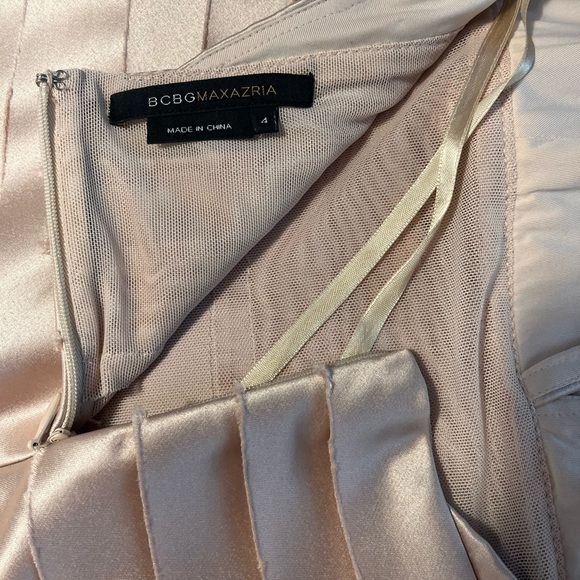 BCBG Max Champagne cocktail halter dress - Picture 5 of 5
